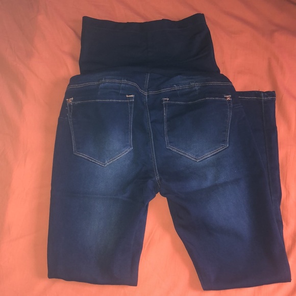 Blue Savvy Maternity Blue Jeans - Picture 4 of 5